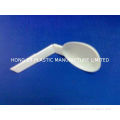 White Disposable Plastic Cutlery Folding Spoons With Sawtooth